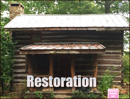Historic Log Cabin Restoration  Goldston, North Carolina